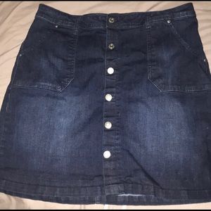 3/$30♥️ KENSIE JEANS XL Denim Button Up Skirt